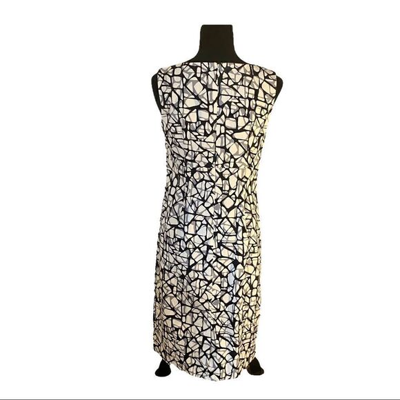 Chadwick’s Sleeveless  Fully Lined MIDI Dress in a great neutral pattern. - Picture 3 of 5